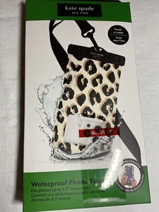 Custodia telefono impermeabile Kate Spade New York iPhone 6,7 DIMENSIONI SCHERMO stampa leopardata - Foto 1 di 2