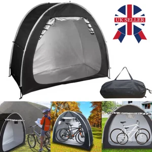 UK Bicycle Storage Tent Garden Bike Shelter Equipment Cover Shed Outdoor Black - Picture 1 of 7