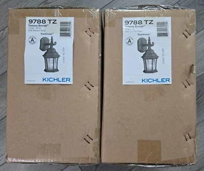 Curtume Kichler Townhouse 15,25" parede externa 2 luzes #9788TZ bronze - Imagem 1 de 2