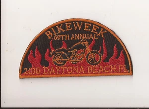 Patch Bike Week 2010 Daytona Beach FL 69° Annuale NOS Moto Evento Patch - Foto 1 di 2