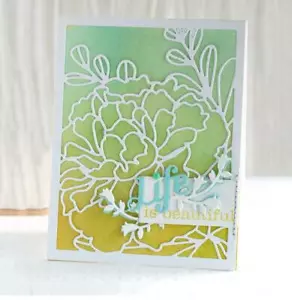Flower Rectangle Scrapbooking Background Cover Metal Cutting Dies Cards Making - Picture 1 of 4