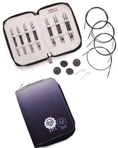 KnitPro Karbonz Stricknadeln Rund austauschbar Special Deluxe 7er Set - Bild 1 von 4