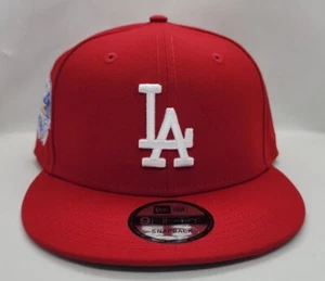 NEW ERA 9FIFTY SNAPBACK HAT. MLB. LOS ANGELES DODGERS. RED. - Picture 1 of 7