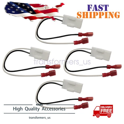4X For Jeep Dodge Chrysler Car Door Speaker Wire Harness Connector Adaptor New - Image 1 of 4