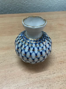 Lomonosov Kobaltblau 22 K vergoldet  - Vase - Bild 1 von 2