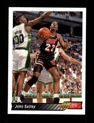 1992 Upper Deck #342 John Salley Heat Georgia Tech 8 - NM/MT - Image 1 of 1