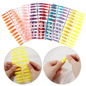 Art Manicure Extension Coffin Fake Nail False Nails Nail Tips Ballerina Nail - Picture 1 of 18