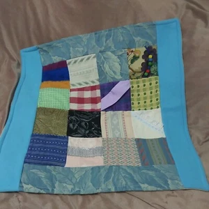Handmade 25" sq. Lap Quilt/table topper, textured for dementia fidgeting - Picture 1 of 7