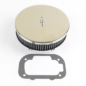 Chrome Weber DGAV DGAS carb carburettor pancake air filter cleaner 45mm deep - Picture 1 of 5