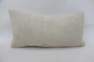 Pillow for Couch, 12"x24" White Cushion, Kilim Pillow, Kilim Pillow Cases - Picture 1 of 6