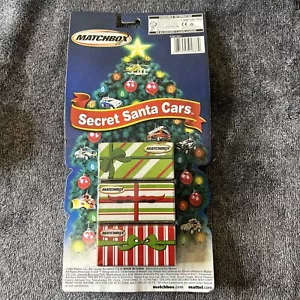 Mattel Matchbox 2002 Secret Santa 3 Cars paquete de regalo medias relleno - Imagen 1 de 5