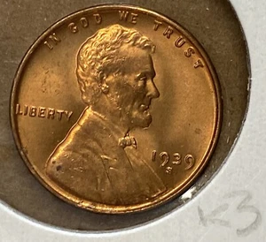 Lincoln 1¢ rosso 1939 s BU K3 - Foto 1 di 2