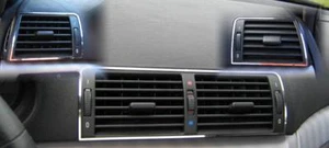 D Chrom Rahmen für den Lüftungsschacht / BMW E46 - Edelstahl poliert - 3 Teile - Picture 1 of 3