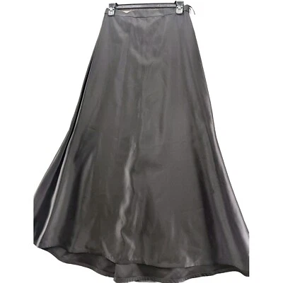 Black Tadashi Maxi Skirt Taffeta Satin Nordstrom Long Mermaid Formal Black US12 - Image 1 of 4