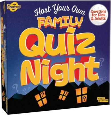 Cheatwell Games Family Quiz Night,2-8 Players, Home Entertainment, Brain Teaser  - Image 1 of 4