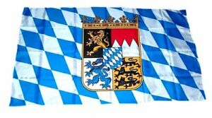 Flagge / Fahne Freistaat Bayern Wappen 30 x 45 cm