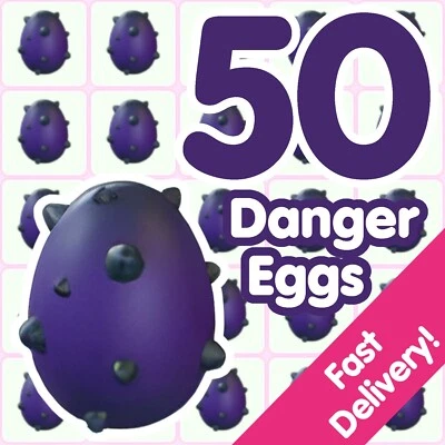 50 Danger Eggs ✨ US Seller ✨ Adopt From Me Today!