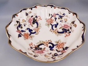 HUGE MASONS BLUE MANDALAY 16 1/2", 42cm SHELL DISH. - Picture 1 of 4