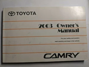 2003 Toyota Camry Sedan Owners Owner's Manual - Picture 1 of 7