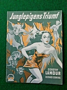Rare Danish Film Program "The Jungle Princess" 1936.Dorothy Lamour.Denning. - Picture 1 of 5