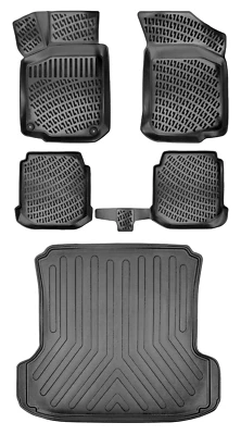 Juego de alfombrillas + revestimiento de maletero de carga para Seat Toledo 1998-2004 sedán impermeable 3D Foto 1 de 4