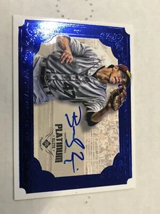 Bradley Zimmer 2015 Onyx Platinum Elite Signed Blue PE15A-BZ Autograph Indians - Picture 1 of 2