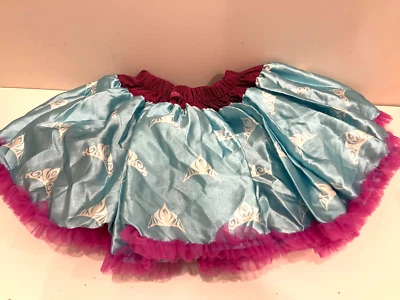 Tutu Couture 迪士尼系列冰雪奇缘蓝色紫色裙子层旋转女孩尺寸 7/8 — 第 1/4 张图片