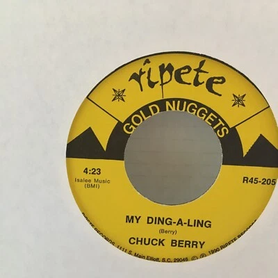 CHUCK   BERRY    45  7"  SINGLE  , REELIN & ROCKIN   / MY DING-A-LING - Image 1 of 2