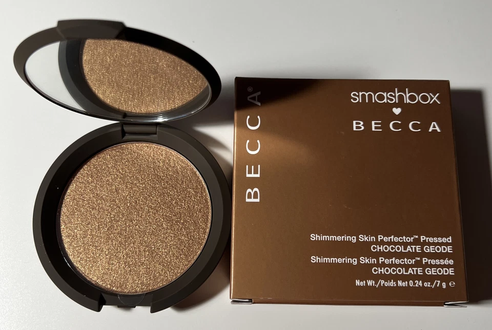 Smashbox x BECCA Chocolate Geode Shimmering Skin Perfector Pressed Full Size New - Image 1 of 1