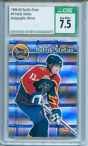 1999-00 Pacific Prism #9 PATRIK STEFAN Holographic Mirror  #076 of 160   CSG 7.5