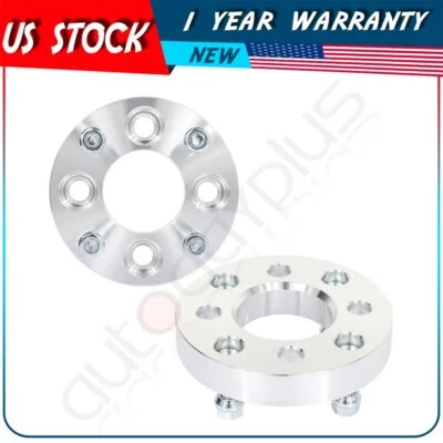 1" 4x4 to 4x110 10x1.25 studs silver 2 pcs Wheel Adapters For Polaris Xpres 300 - Image 1 of 4