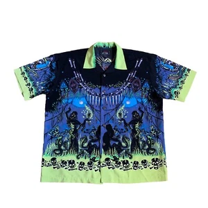 La Rocka BC Ethic Vince Ray shirt Sz. XL VTG Black Magic Voodoo Tiki Witchcraft - Picture 1 of 8