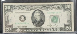 1950 $20 Federal Reserve Note G-Chicago Star Note #1146 - Picture 1 of 8