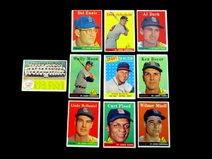 1958 TOPPS..STL CARDINALS TEAM SET..EX AVG..MUSIAL, FLOOD RC, BOYER, MOON+ - Bild 1 von 6