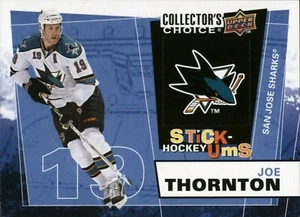 2008-09 Collector's Choice Stick-Ums #UMS12 Joe Thornton - Bild 1 von 2
