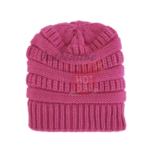 Women's Men Beanie Hat Knitted Slouchy Baggy Oversize Winter Ski Cap  - Picture 1 of 32