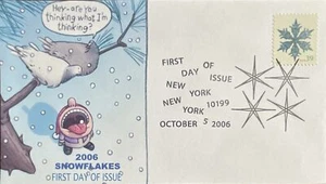 Romp Cachets 4104 Snowflakes Stamps 2006 Slogan Cancel  - Picture 1 of 1