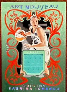2024 Panini Origins WNBA Basketball Sabrina Ionescu Art Nouveau Relic /49 - Picture 1 of 5
