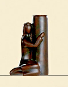 Gilde Skulptur Francis *Mädchen Lichtblick* Teelichthalter Kerze Figur - 20601 - Bild 1 von 1