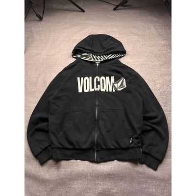 Y2K LGB IfSixWasNine Style Volcom Reversible Zip Hoodie Centre Logo - Image 1 of 4