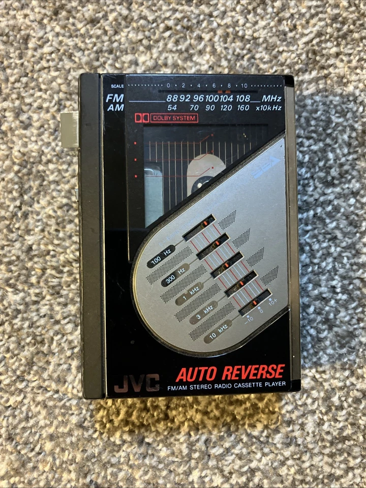 复古 20 世纪 80 年代 JVC CX-F3K FM/AM 磁带播放器功能不佳 — 第 1/4 张图片