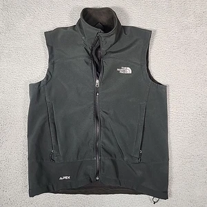 The North Face Apex Vest Mens M Black Bionic Stretch Full Zip Fleece Lined - Picture 1 of 9