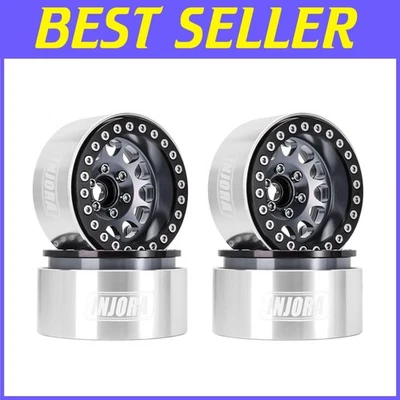 1.9 Beadlock Wheel Rim for 1/10 RC Crawler, Black&Grey - Image 1 of 4