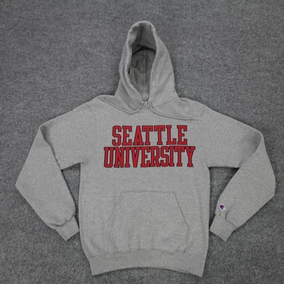 Seattle University Hoodie Sweatshirt Mens Small Gray NCAA Pullover Spell Out - Image 1 of 4