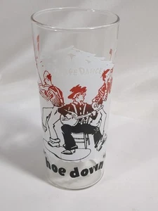 Vintage Square Dance "Hoe Down" Rockabilly Trinkglas 5 5/8" - Bild 1 von 7