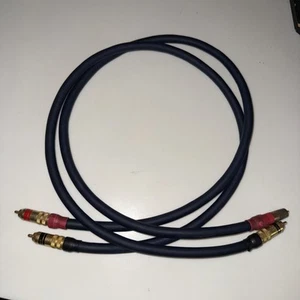 AUDIOQUEST TÜRKIS E-34972 Hyperlitz Cinch Audiokabel Kabel 1 m SIEHE BILDER - Bild 1 von 5