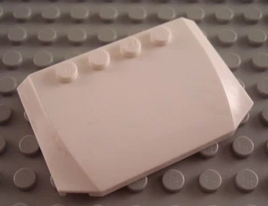 LEGO Bianco 4x6x2/3 Cuneo Tetto Veicolo Auto - Foto 1 di 1