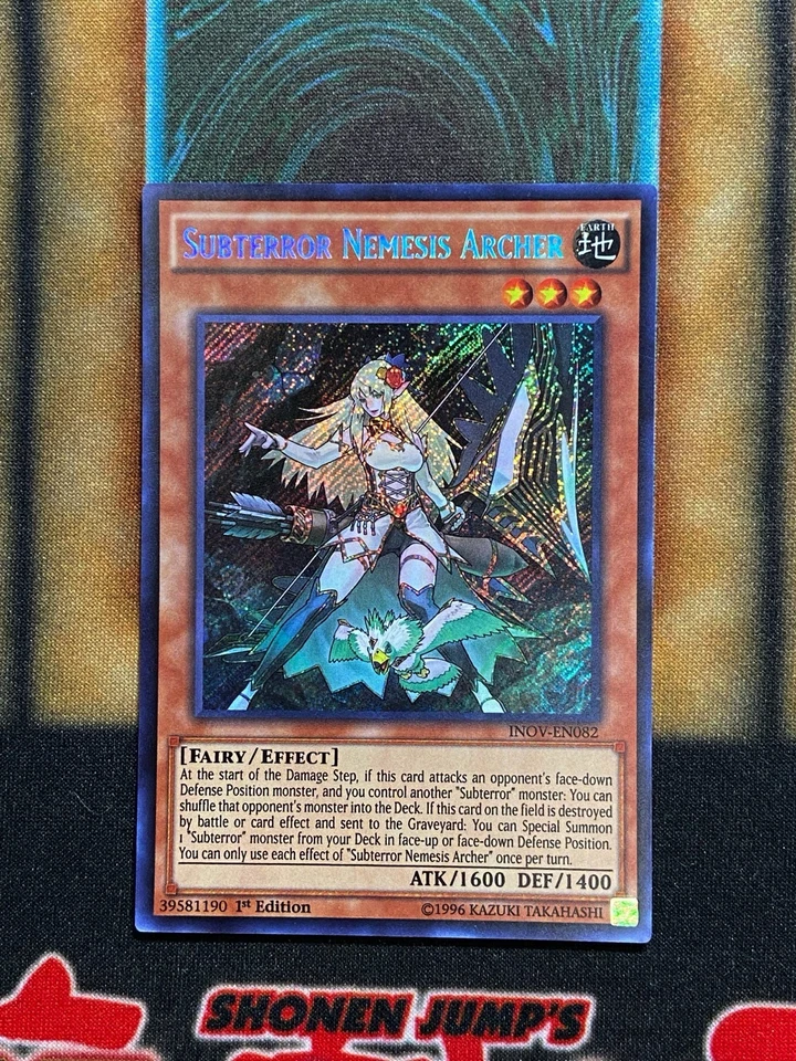 Yugioh Subterror Nemesis Archer INOV-EN082 Secret Rare 1st Ed NM - Image 1 of 1