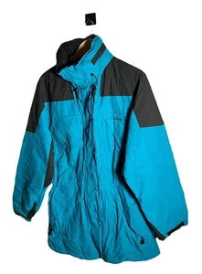 L.L.Bean Coat Mens Size M Green Blue Parka Waterproof Hiking Jacket Insulated - Picture 1 of 15