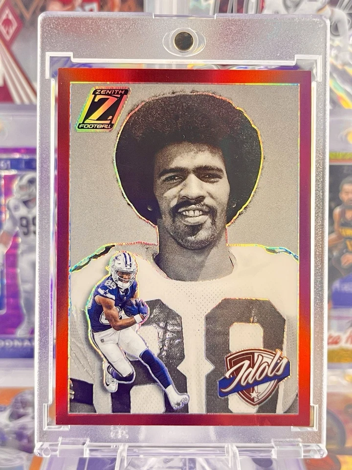 CeeDee Lamb Drew Pearson Zenith Idols - Red Holo /49 - Dallas Cowboys Foto 1 de 3